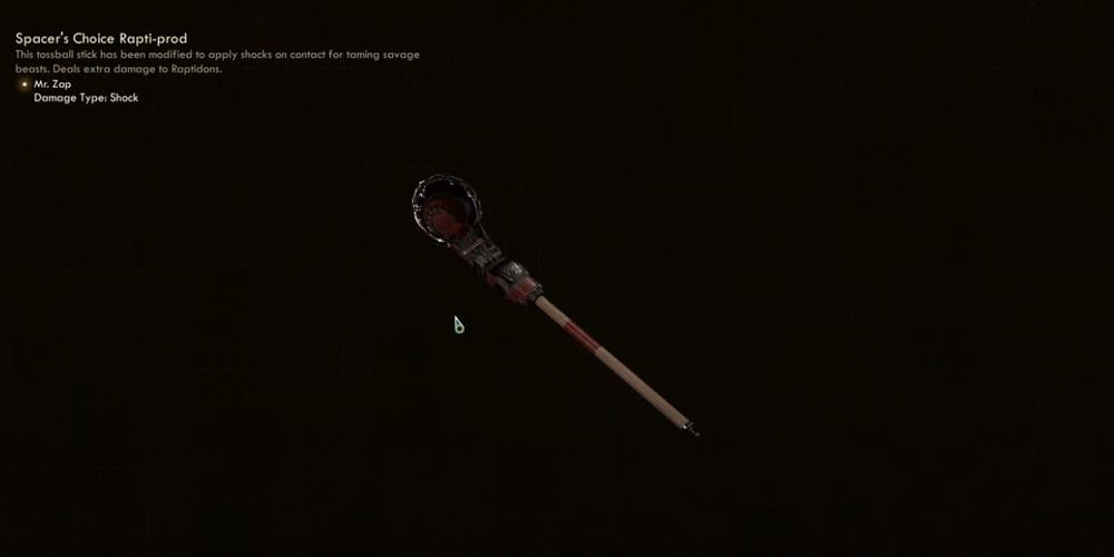 Rapti-prod weapoon in Outer Worlds