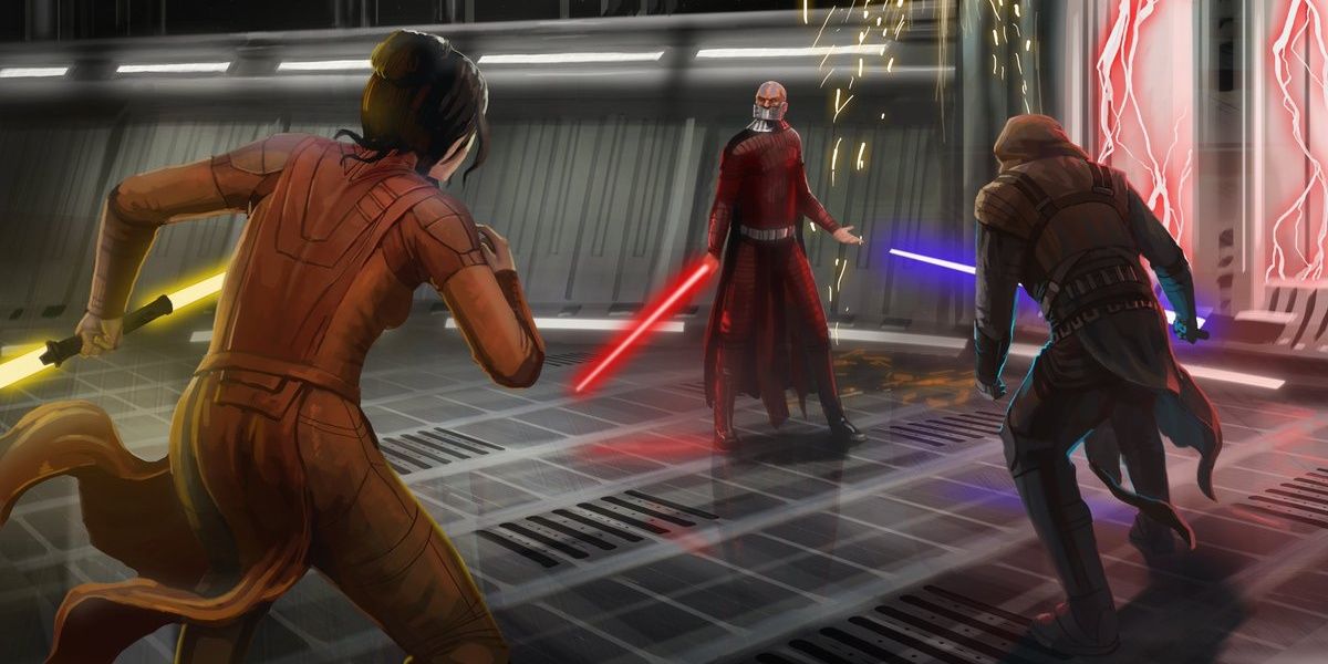 Revan and Bastila vs Malak Cropped