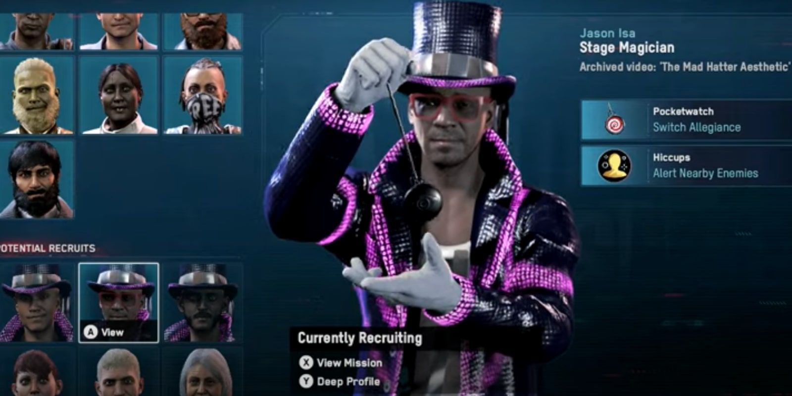 Stage Magician Watch Dogs Legion