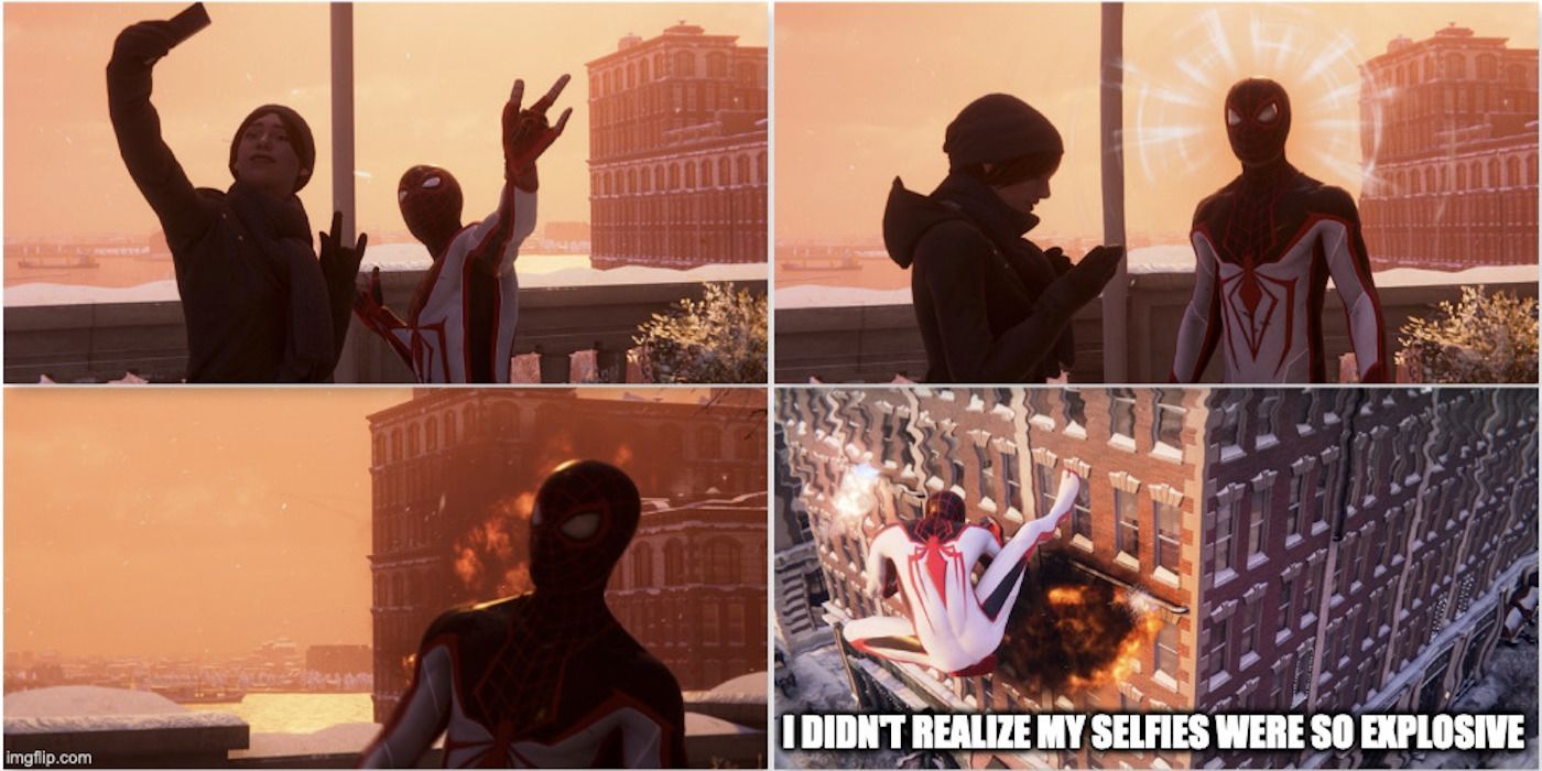Meme about Spider-Man: Miles Morales