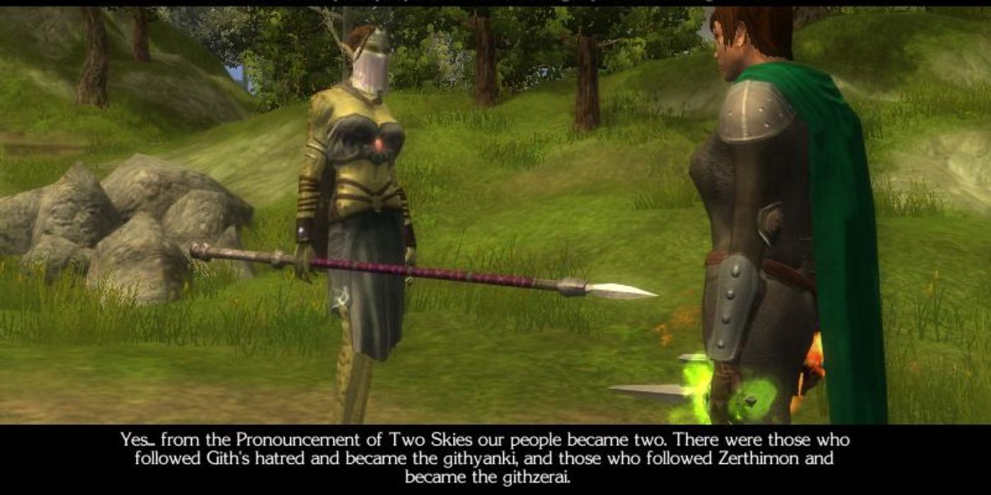 image of a Githyanki explaining their origins from Baldur's Gate
