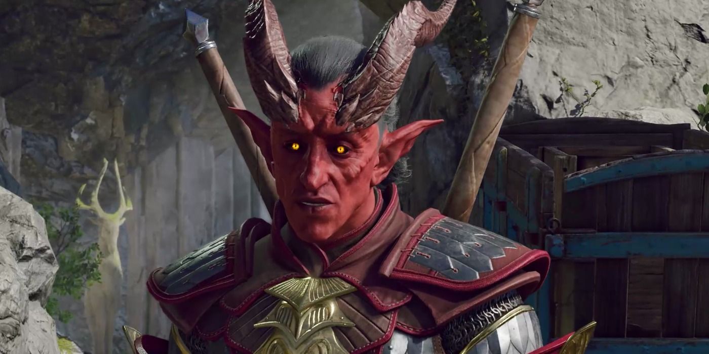 image of a Tiefling from Baldur's Gate 3