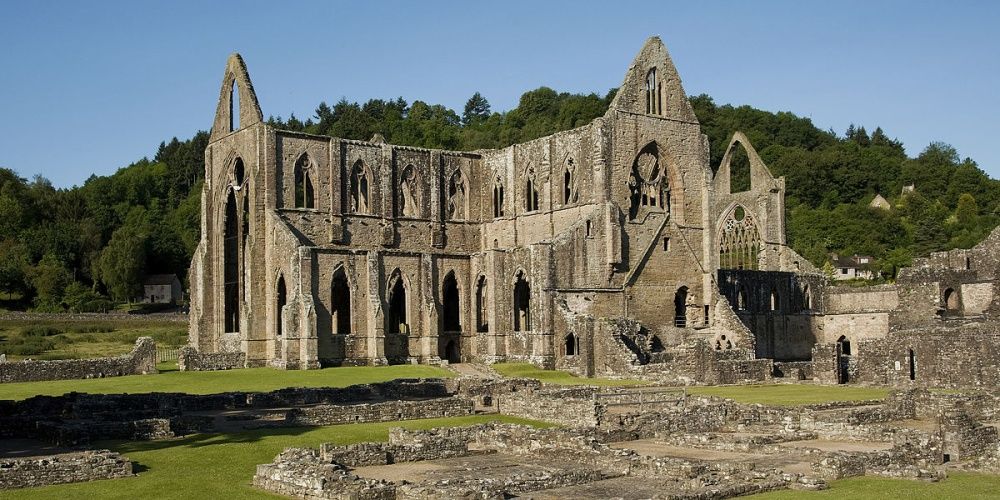 Tintern Abbey Ancient English Monastery Ruins