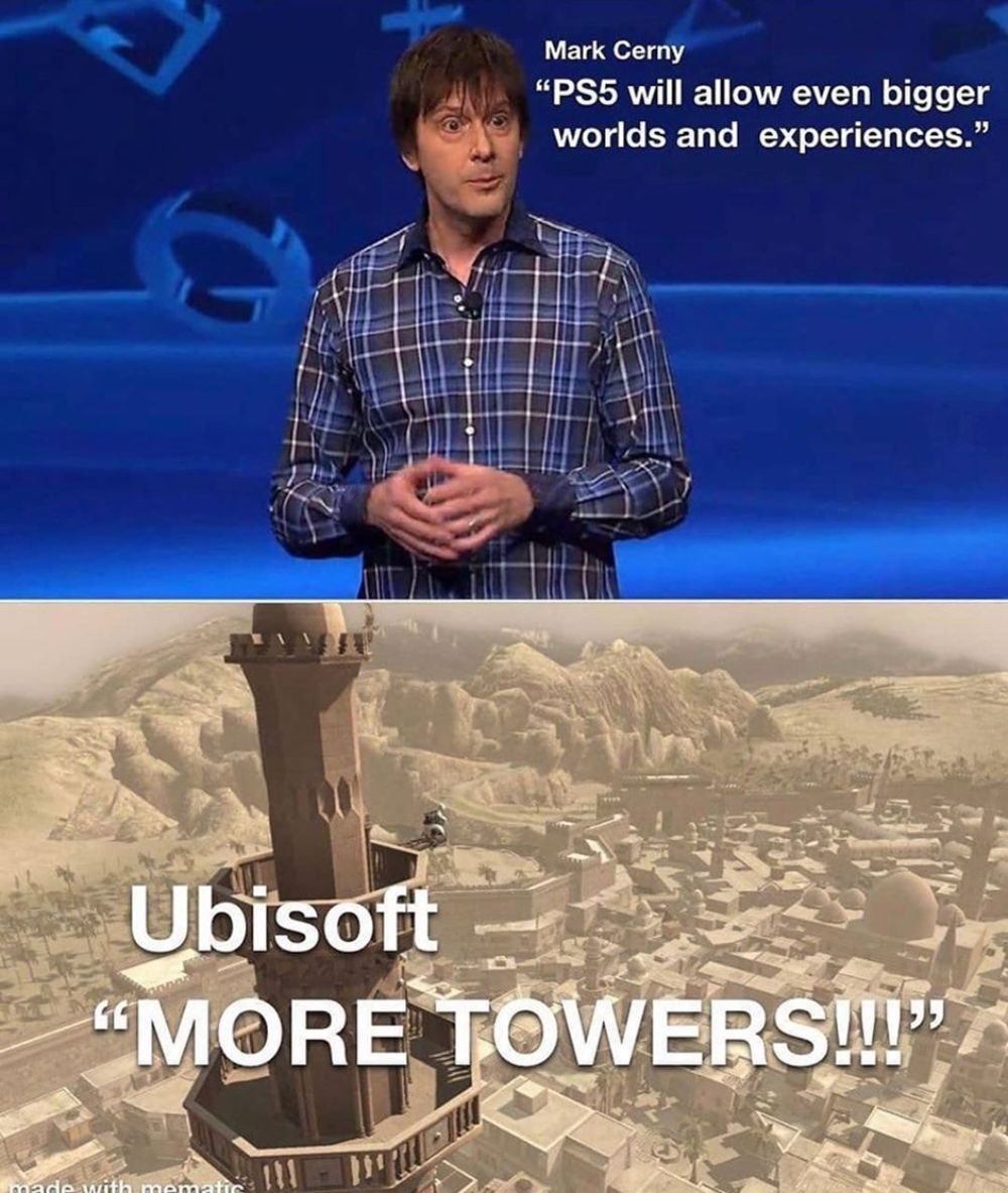 Meme Ubisoft Using Next-gen to Make More Towers