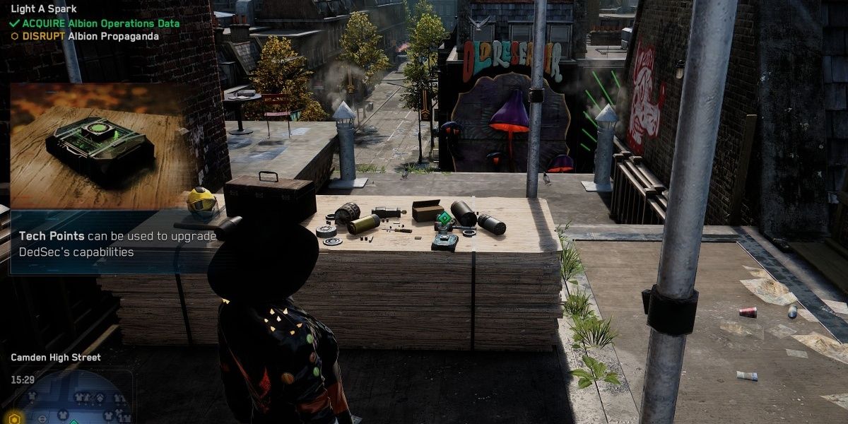 A screen from Watch Dogs: Legion that shows how to spend upgrade points