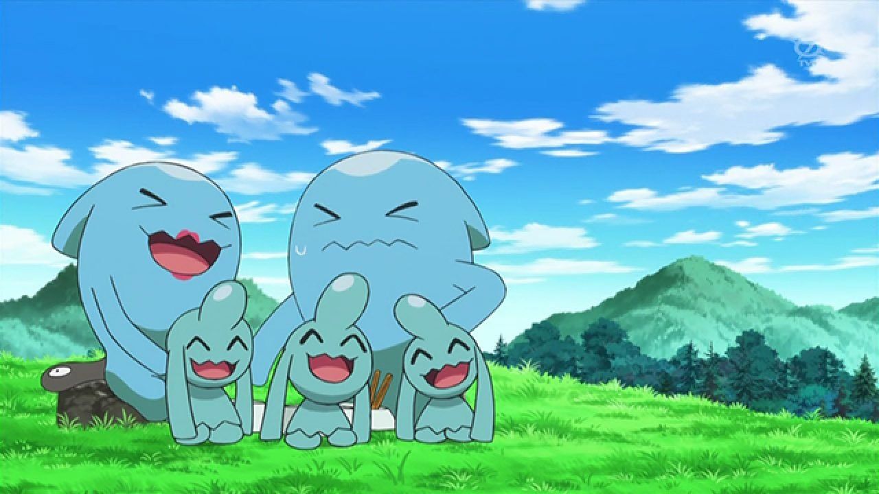 Wynaut and Wobbuffet in the pokemon anime