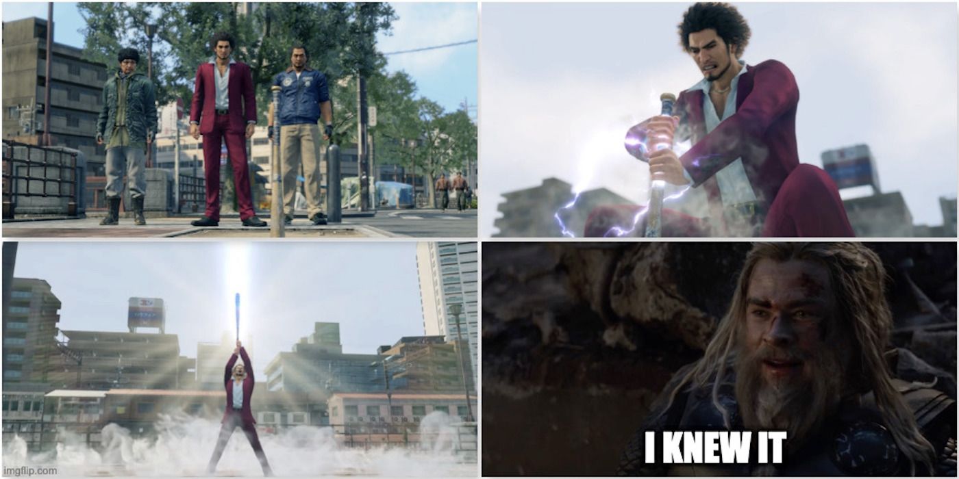 A meme from Yakuza: Like A Dragon