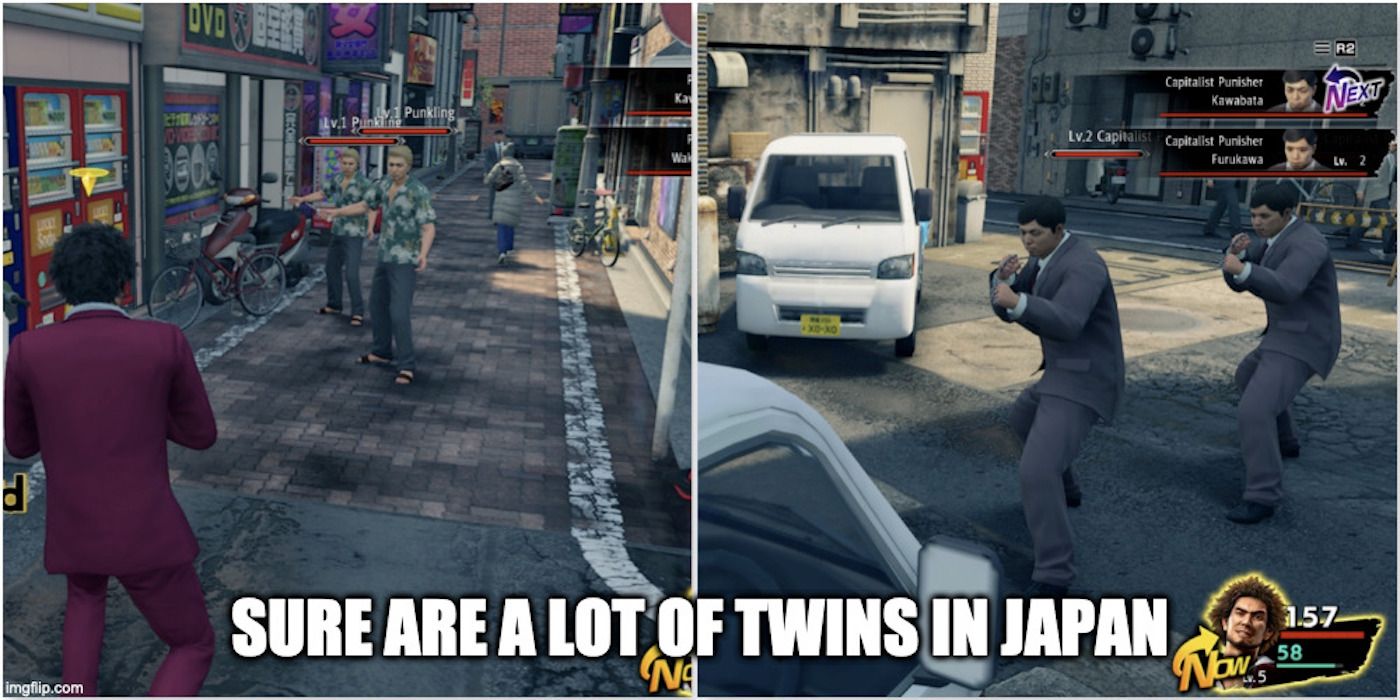 A meme from Yakuza: Like A Dragon