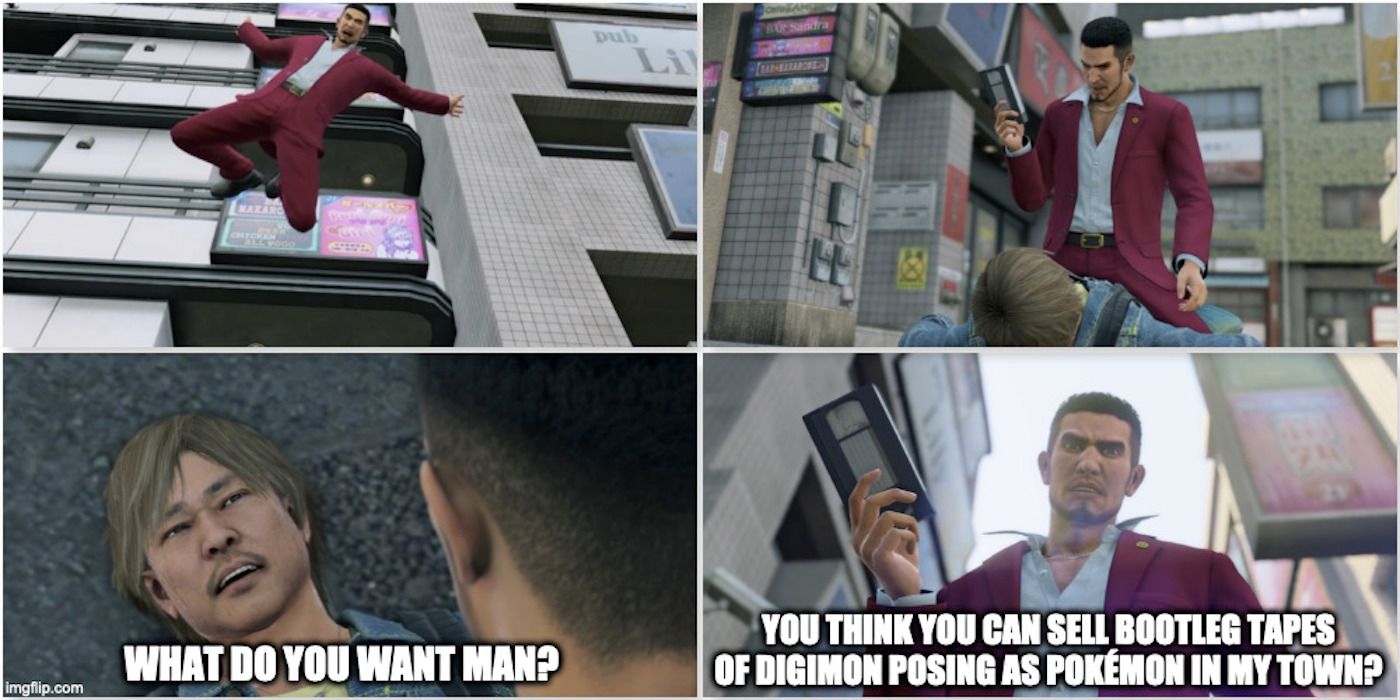 A meme from Yakuza: Like A Dragon