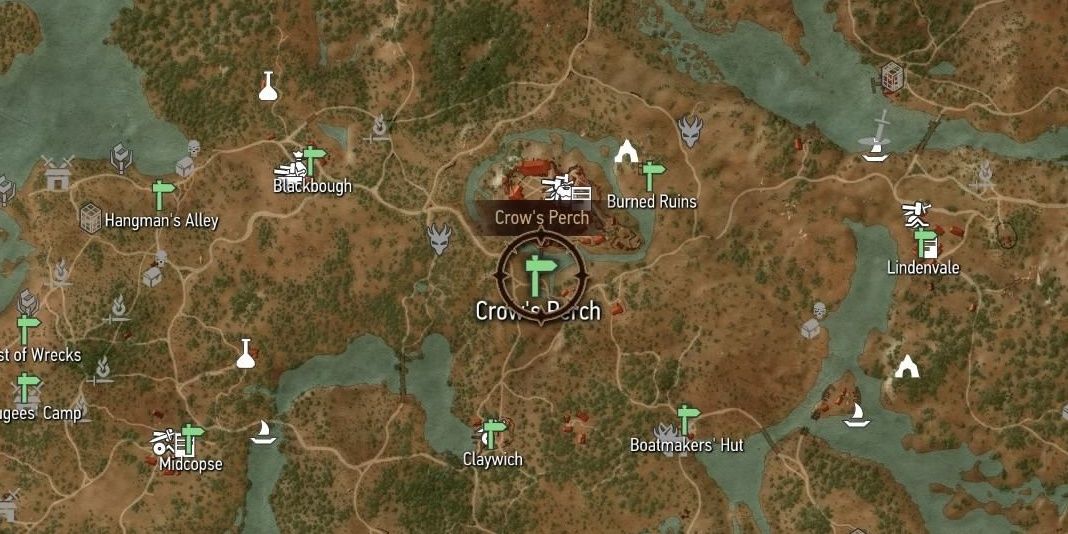 crow's perch marker location