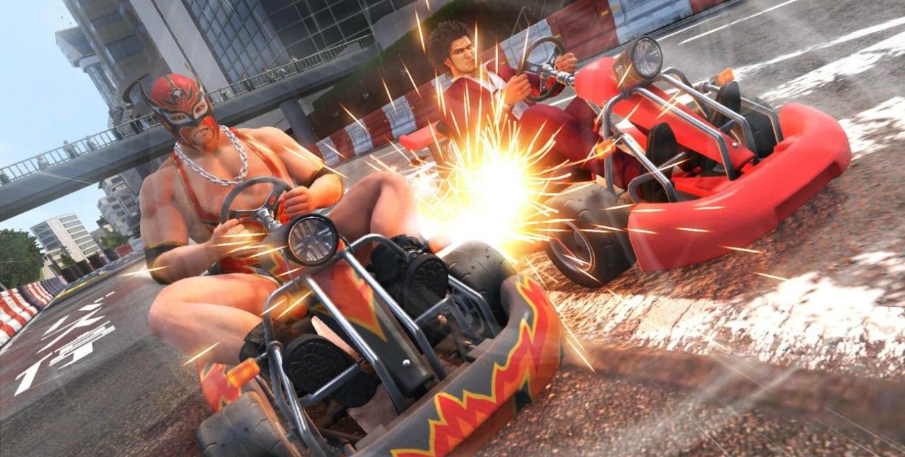 Karts Clashing in Like A Draogn