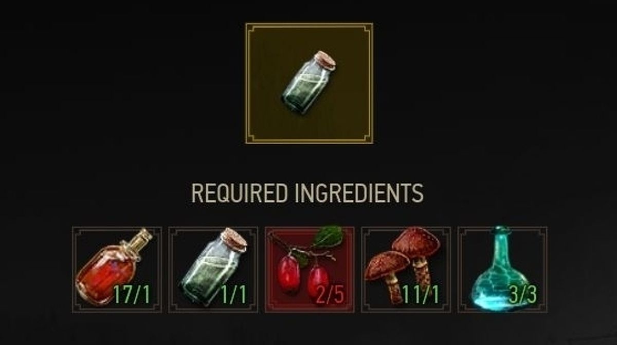 oils and decoctions witcher