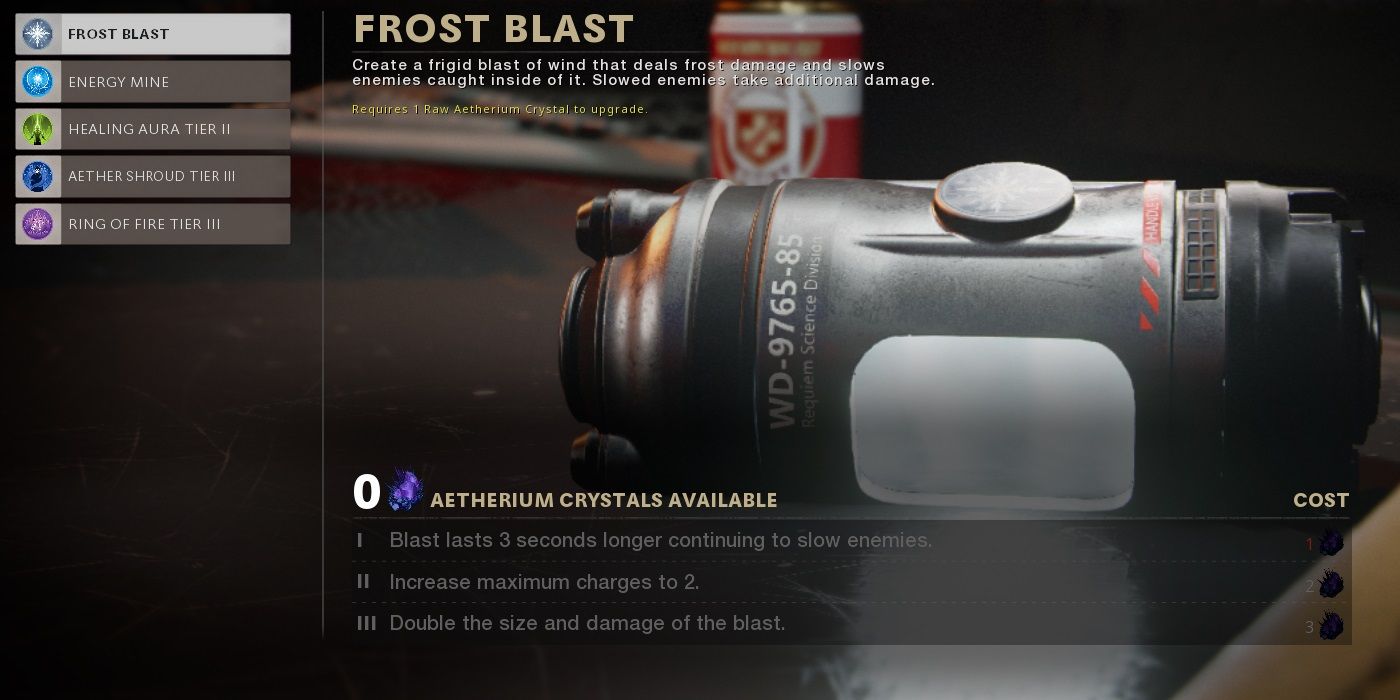 black ops cold war frost blast upgrades
