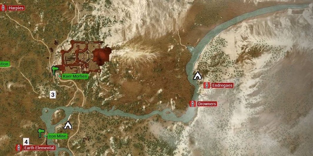 kaer morhen map location