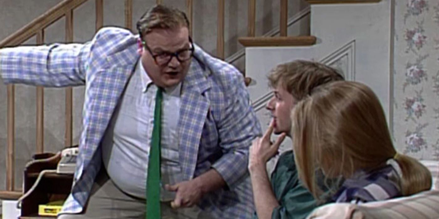 Chris Farley as Matt Foley during a SNL Sketch
