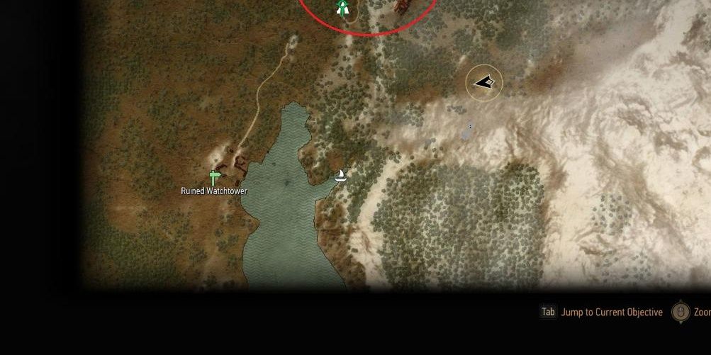 ruined watchtower marker location