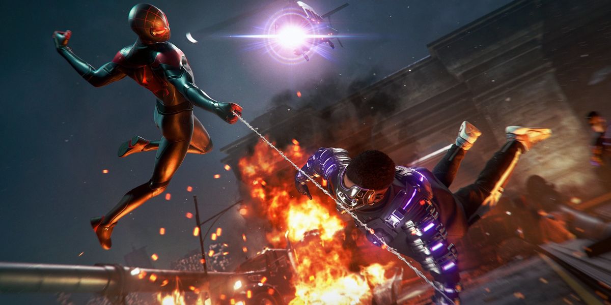 spiderman miles morales fight