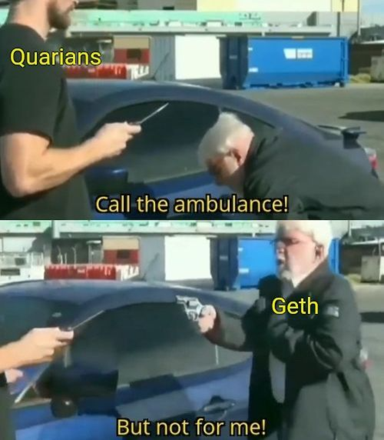 call an ambulance but not for me meme