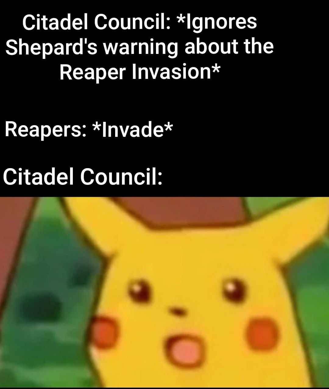 council surprised pikachu meme