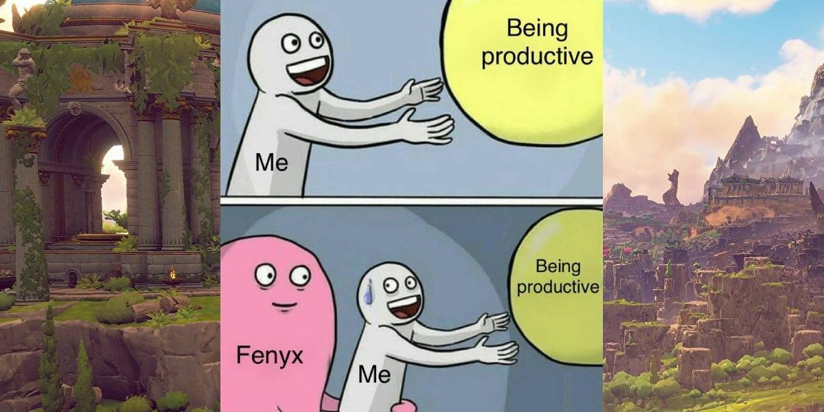 meme about productivity Immortals Fenyx Rising
