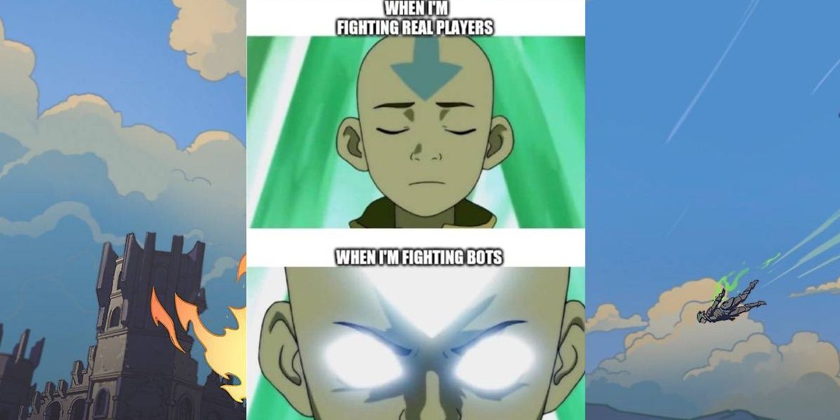 Spellbreak meme about problems with bots
