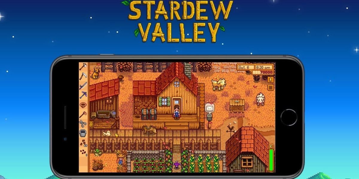 Stardew Valley playing on mobile