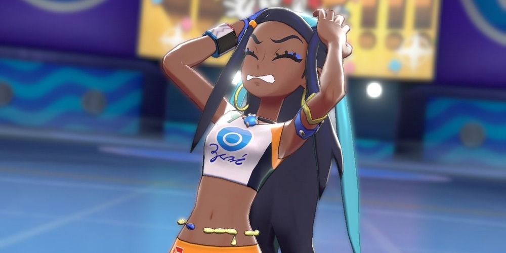 Nessa losing in battle in Sword and Shield