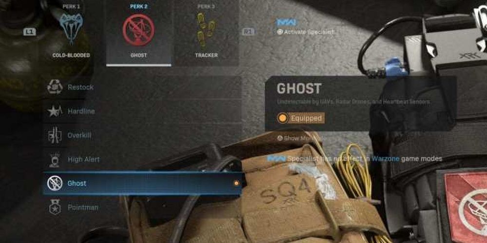 Call Of Duty Warzone Ghost Perk In Loadout