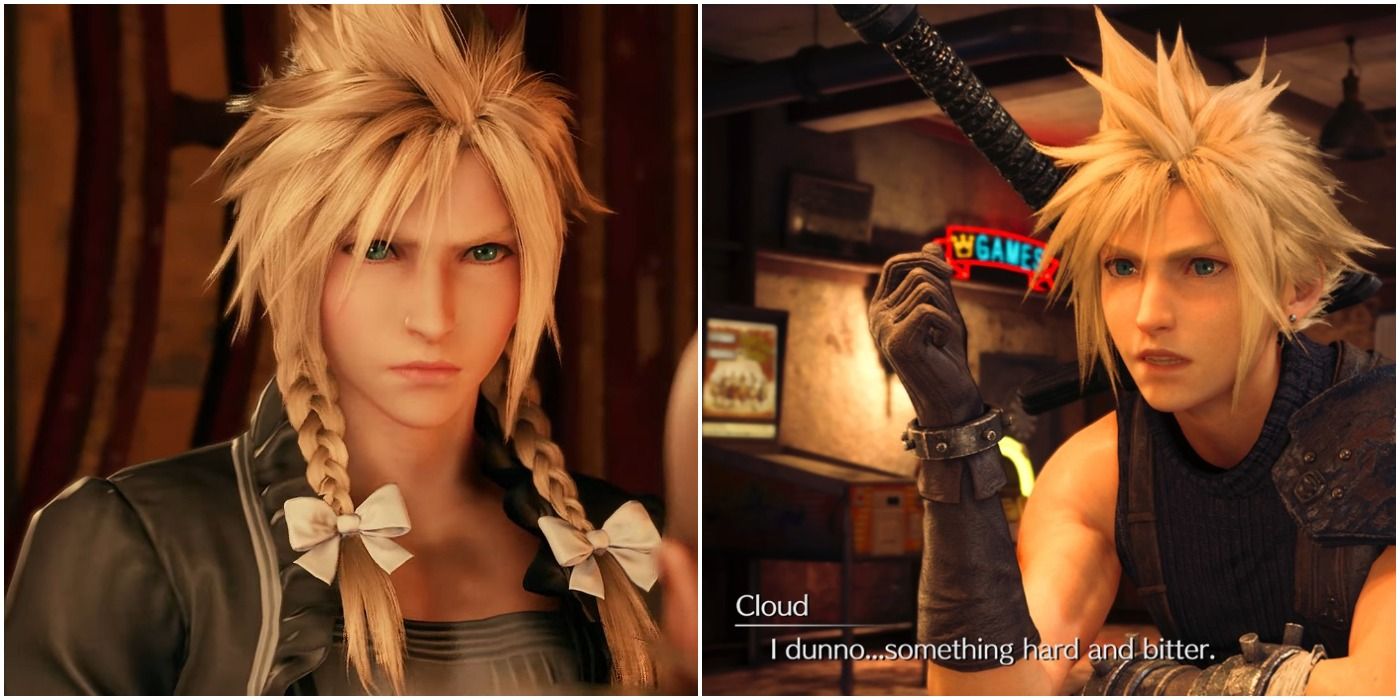 images of Cloud Strife from the Final Fantasy series