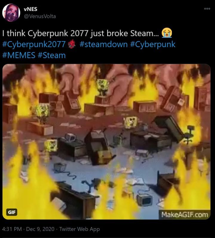 Cyberpunk 2077 Release Meme