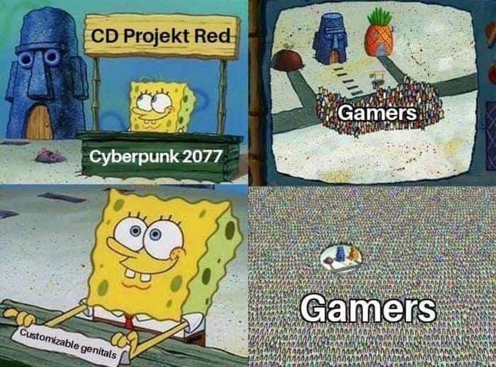 Cyberpunk 2077 Release Meme