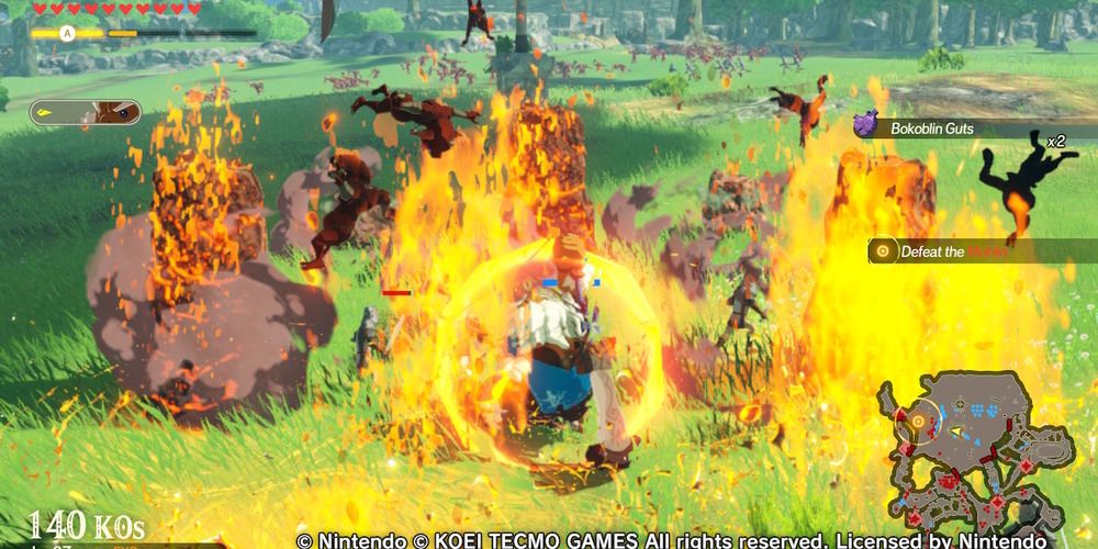 Daruk's strong attack combo Age of Calamity