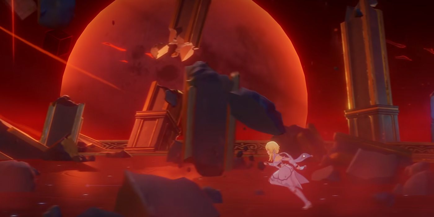 Genshin Impact: The Travelers Sibling Running Through A Very Different Depiction Of Teyvat