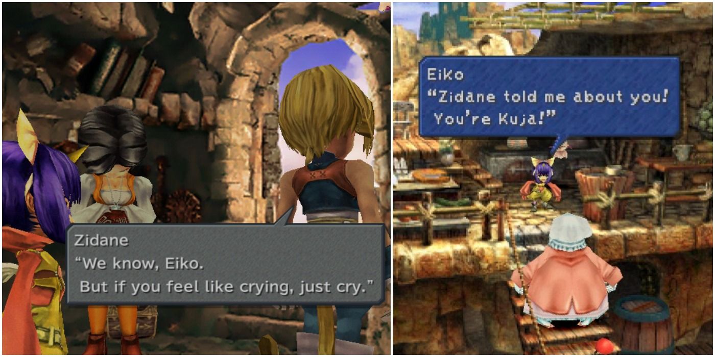 images of Eiko Carol in conversation from Final Fantasy IX