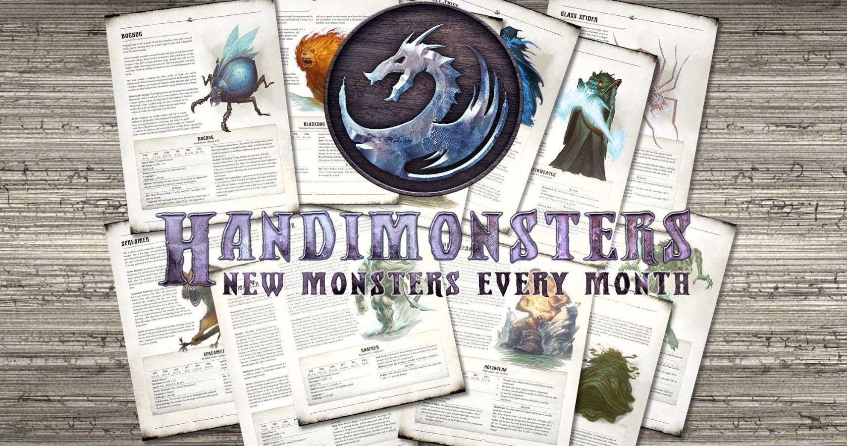 Handimonsters New Monthly RPG Monsters feature image