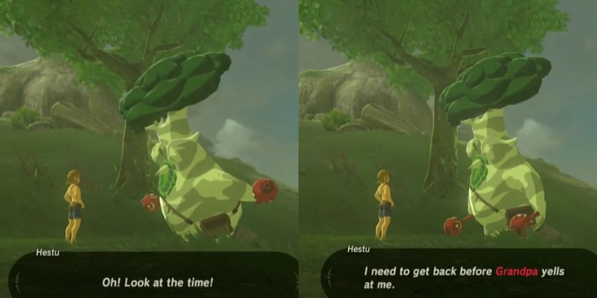 Hetsu calling the great deku tree his grandpa