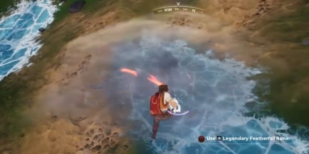 Ice and fire spell combo in Spellbreak