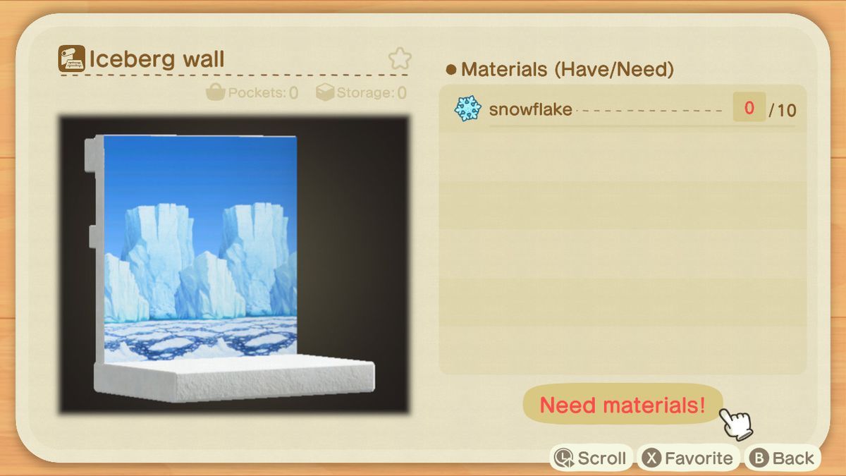 Iceberg Wall Animal Crossing New Horizons