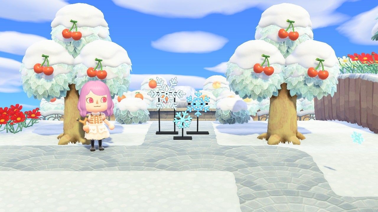 Illuminated Snowflakes Animal Crossing