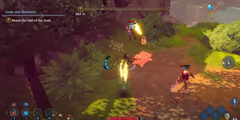Fenyx's Double Jump in combat Immortals Fenyx Rising