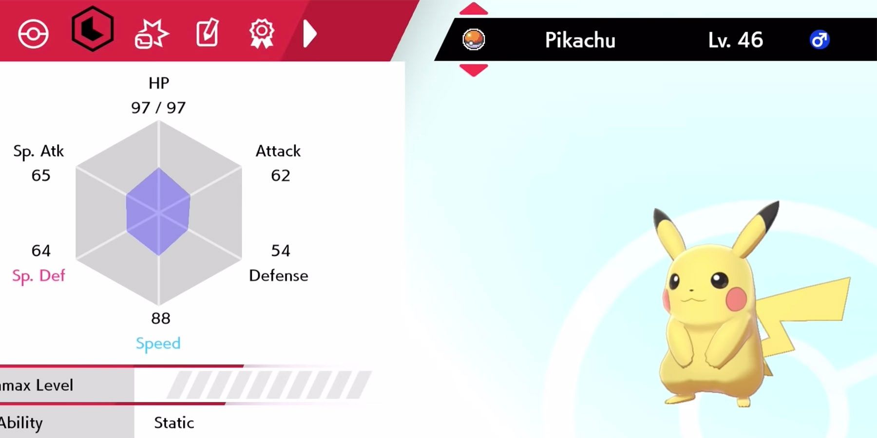 pikachu stats
