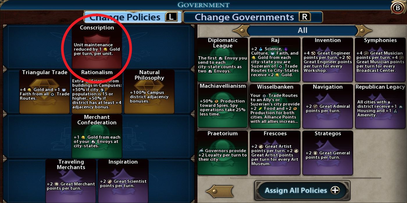 Lower Unit Maintenance Policy Civilization 6