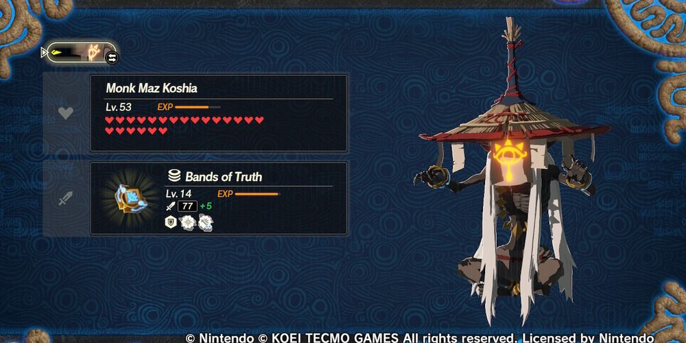 Maz Koshia Character select screen Age of Calamity