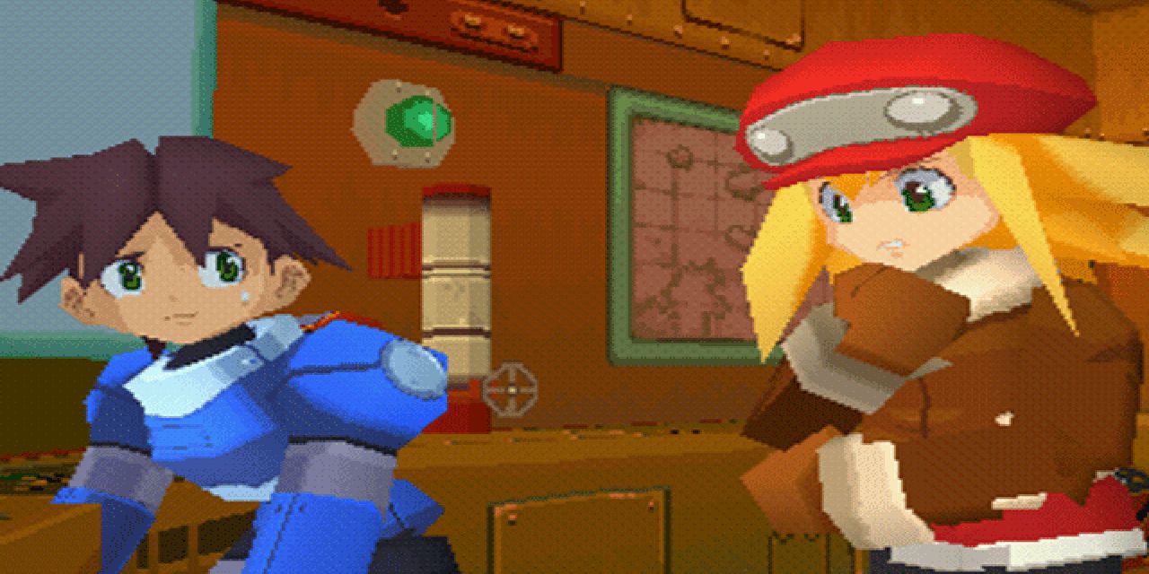 Capcom Mega Man Legends 2 Mega Man Roll Worried