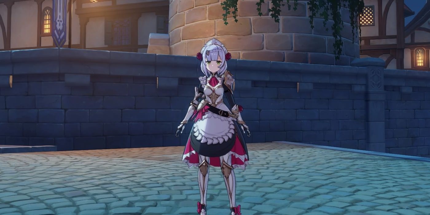 noelle in her hangout even in genshin impact