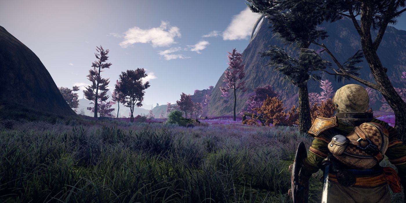 Outward Player And Landscape