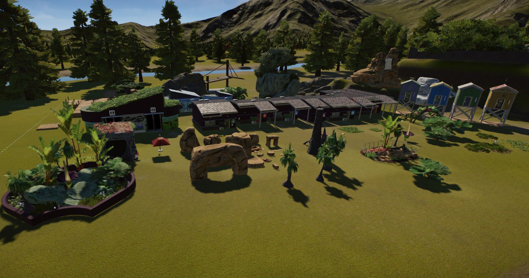 The scenery for the aquatic pack