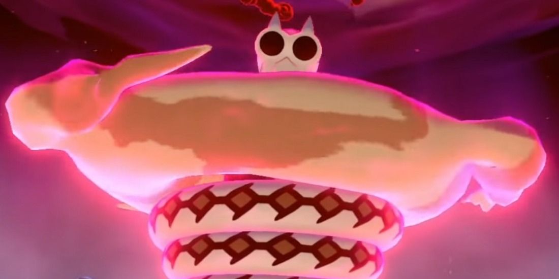 Gigantamax Sandaconda in a Max Raid Battle from Pokemon Sword & Shield