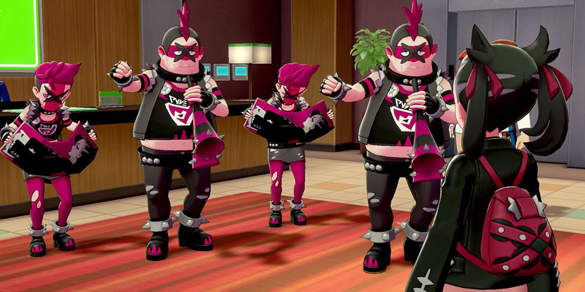 Nintendo Pokemon Sword Shield Team Yell Praises Marnie
