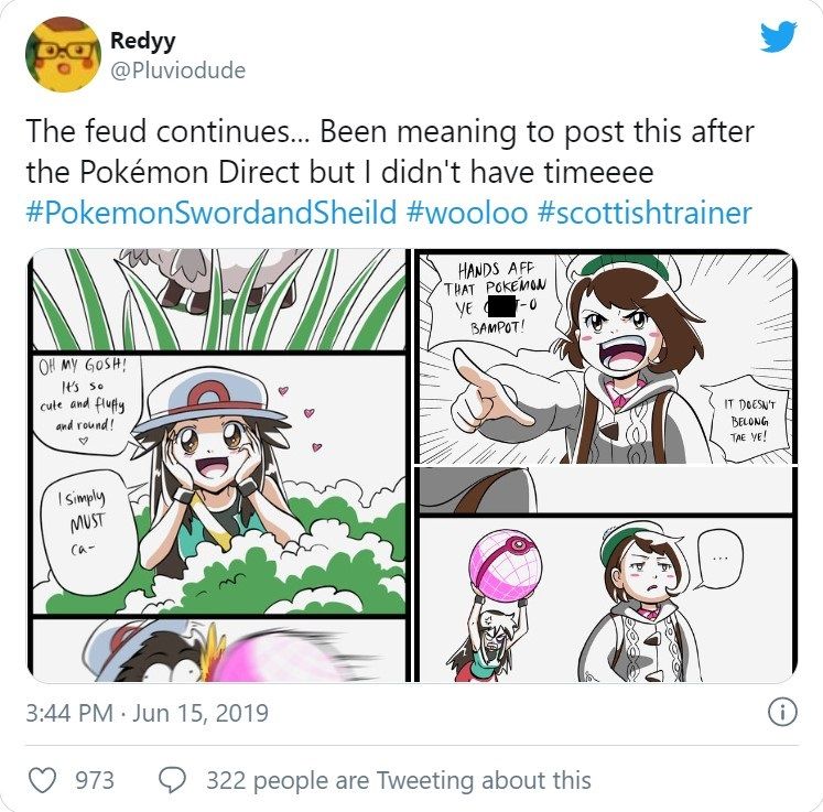 A Pokemon Scottish Trainer Twitter comic series